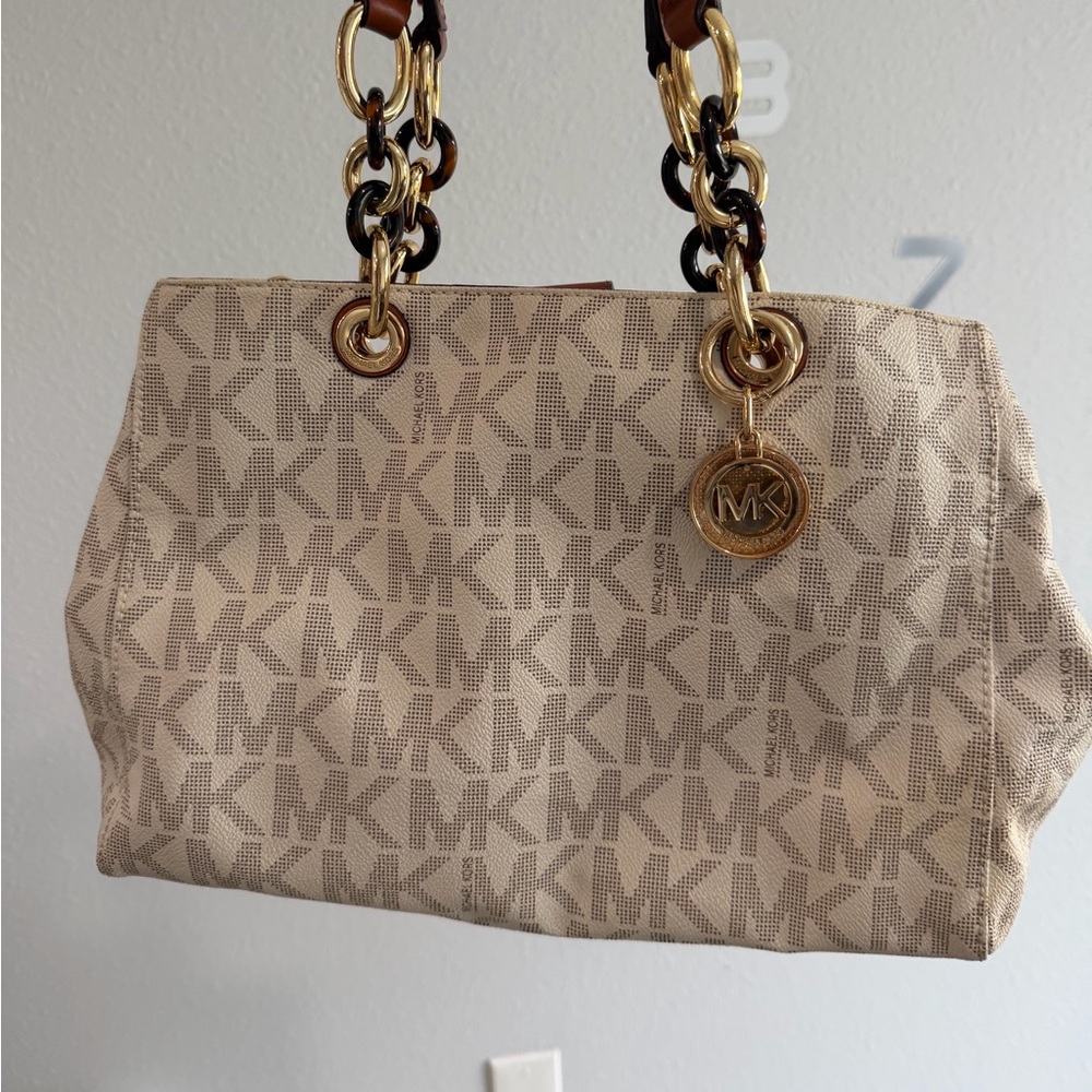 Michael Kors Tan Signature Shoulder Bag